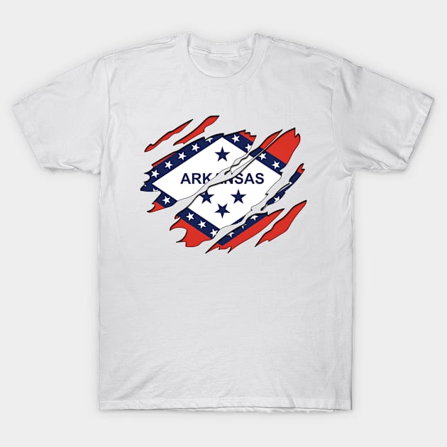 Tear Away Arkansas T-Shirt by InspiredQuotes